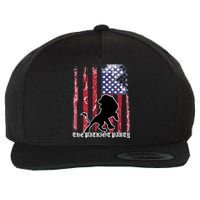 The Patriot Party USA Flag Wool Snapback Cap