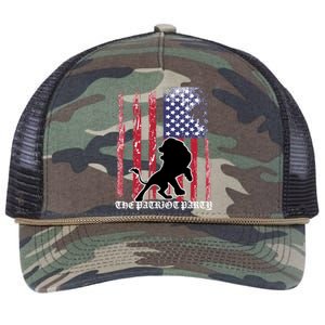 The Patriot Party USA Flag Retro Rope Trucker Hat Cap