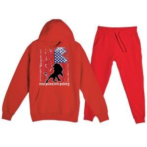 The Patriot Party USA Flag Premium Hooded Sweatsuit Set