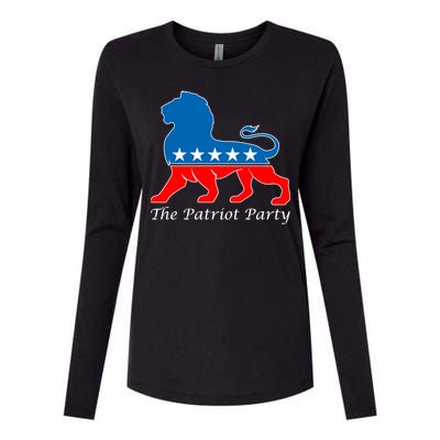 The Patriot Party USA United States of America Womens Cotton Relaxed Long Sleeve T-Shirt