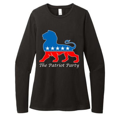 The Patriot Party USA United States of America Womens CVC Long Sleeve Shirt