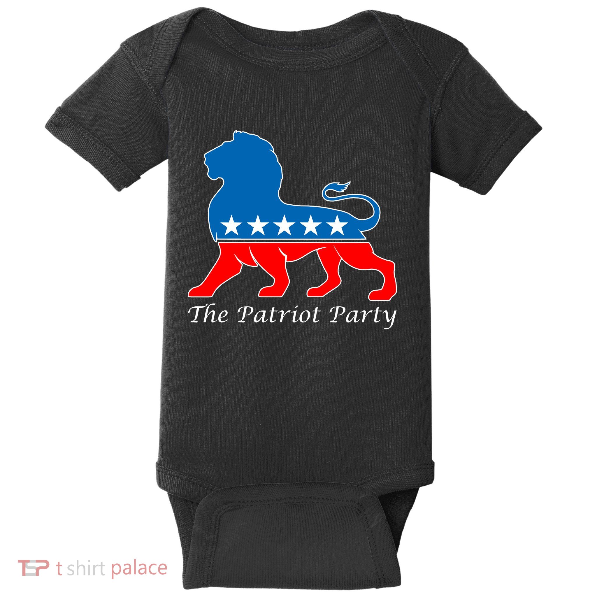 The Patriot Party USA United States of America Baby Bodysuit