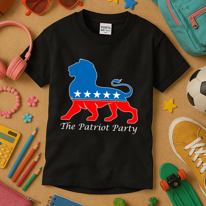 The Patriot Party USA United States of America Kids T-Shirt