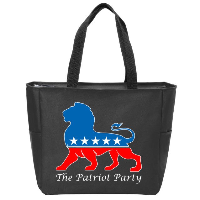 The Patriot Party USA United States of America Zip Tote Bag
