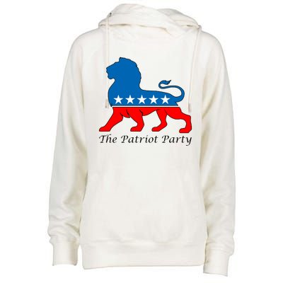 The Patriot Party USA United States of America Womens Funnel Neck Pullover Hood