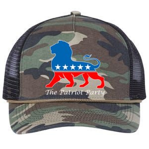 The Patriot Party USA United States of America Retro Rope Trucker Hat Cap