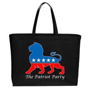 The Patriot Party USA United States of America Cotton Canvas Jumbo Tote