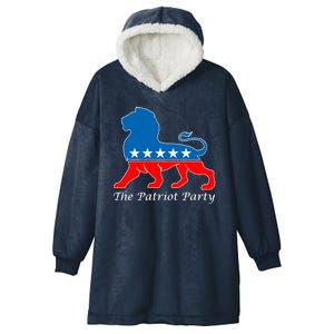 The Patriot Party USA United States of America Hooded Wearable Blanket