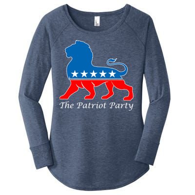 The Patriot Party USA United States of America Women's Perfect Tri Tunic Long Sleeve Shirt