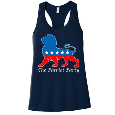 The Patriot Party USA United States of America Women's Racerback Tank