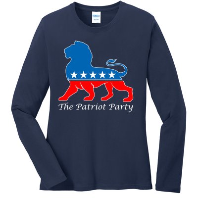 The Patriot Party USA United States of America Ladies Long Sleeve Shirt