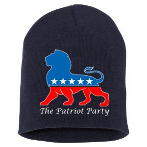 The Patriot Party USA United States of America Short Acrylic Beanie