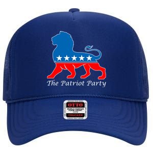 The Patriot Party USA United States of America High Crown Mesh Back Trucker Hat