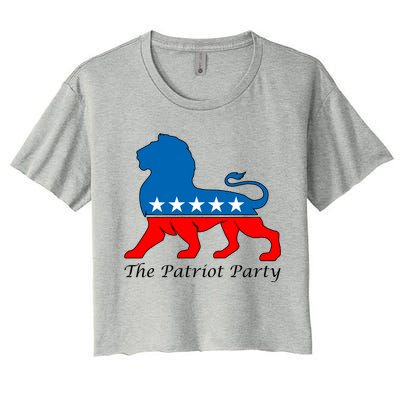 The Patriot Party USA United States of America Women's Crop Top Tee