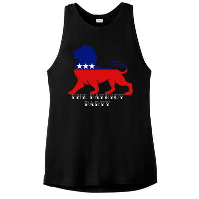 The Patriotic Party Ladies PosiCharge Tri-Blend Wicking Tank