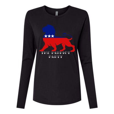 The Patriotic Party Womens Cotton Relaxed Long Sleeve T-Shirt