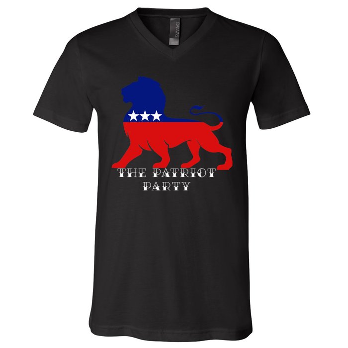 The Patriotic Party V-Neck T-Shirt