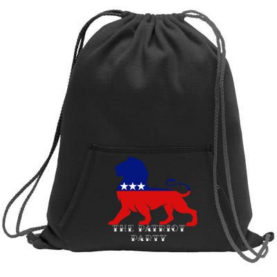 The Patriotic Party Sweatshirt Cinch Pack Bag