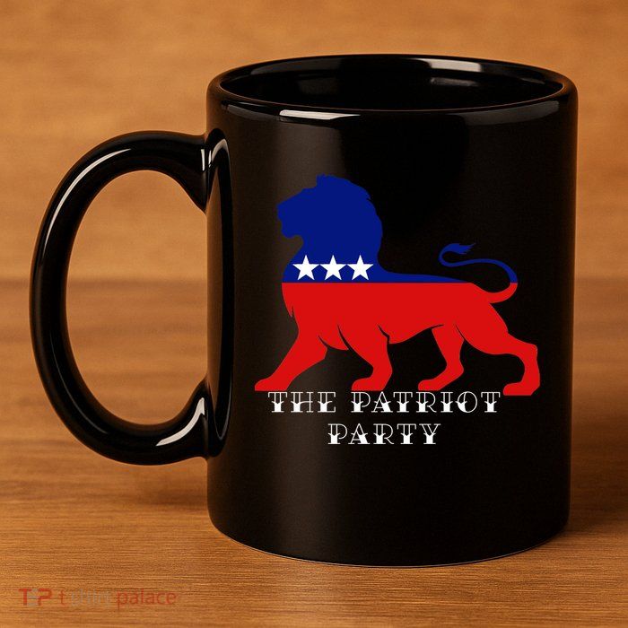 The Patriotic Party 11oz C Handle Ceramic Mug