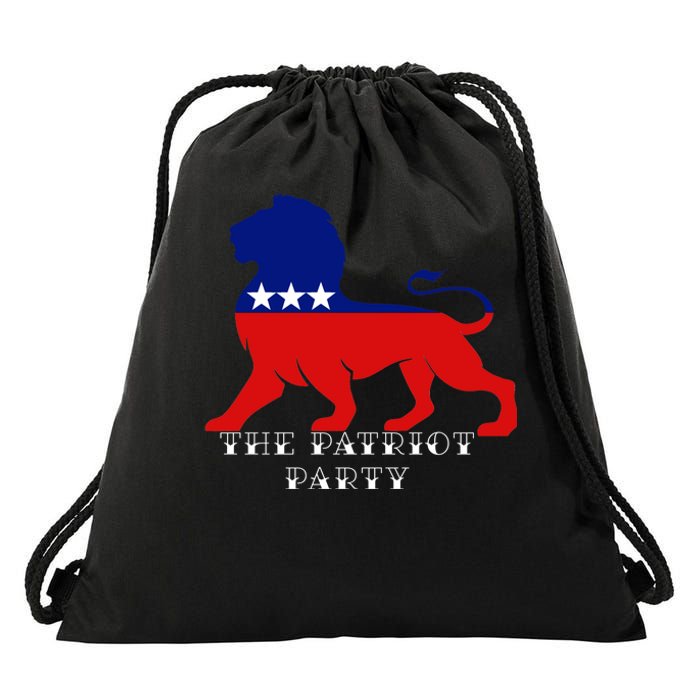 The Patriotic Party Drawstring Bag