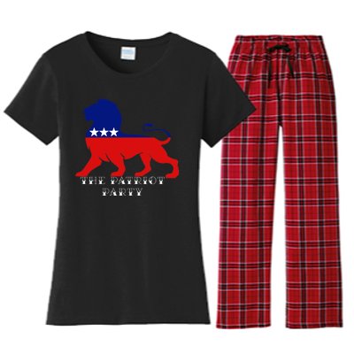 The Patriotic Party Women's Flannel Pajama Set