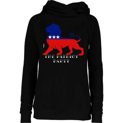 The Patriotic Party Womens Funnel Neck Pullover Hood