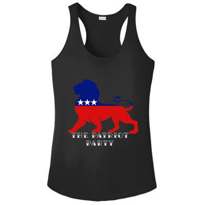 The Patriotic Party Ladies PosiCharge Competitor Racerback Tank