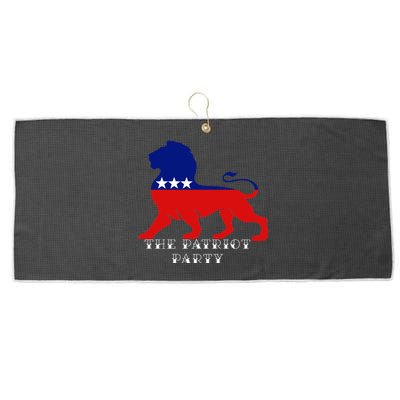 The Patriotic Party Large Microfiber Waffle Golf Towel