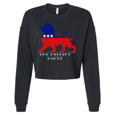 The Patriotic Party Cropped Pullover Crew