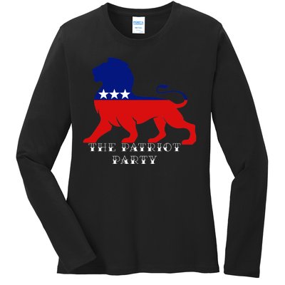 The Patriotic Party Ladies Long Sleeve Shirt