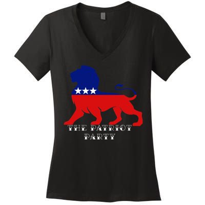 The Patriotic Party Women's V-Neck T-Shirt