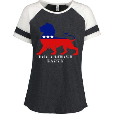 The Patriotic Party Enza Ladies Jersey Colorblock Tee