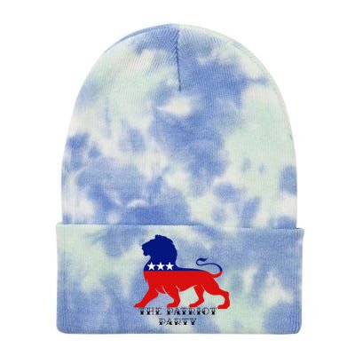 The Patriotic Party Tie Dye 12in Knit Beanie