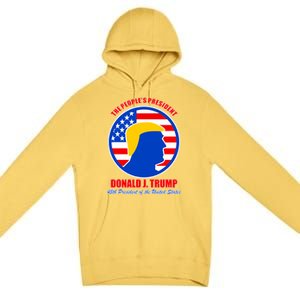 The People's President Donald Trump USA Logo Premium Pullover Hoodie