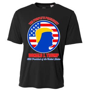 The People's President Donald Trump USA Logo Cooling Performance Crew T-Shirt