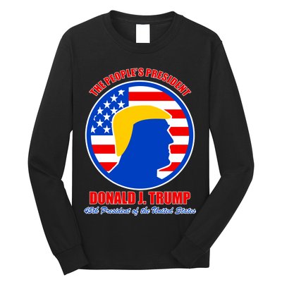 The People's President Donald Trump USA Logo Long Sleeve Shirt