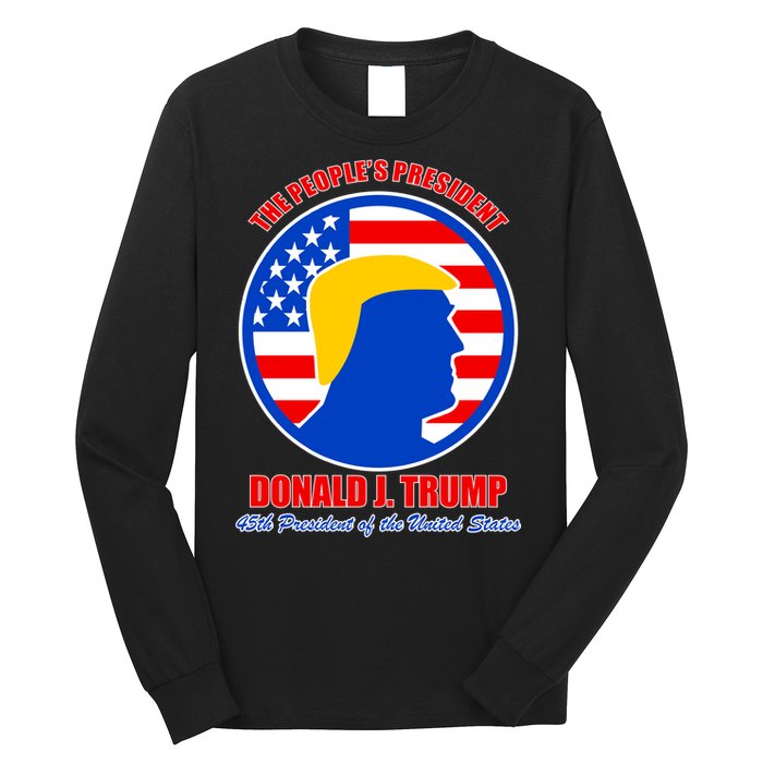 The People's President Donald Trump USA Logo Long Sleeve Shirt