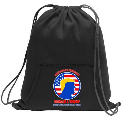 The People's President Donald Trump USA Logo Sweatshirt Cinch Pack Bag