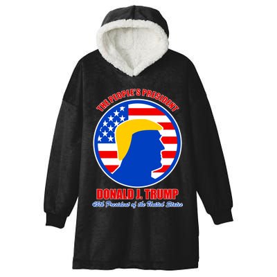 The People's President Donald Trump USA Logo Hooded Wearable Blanket