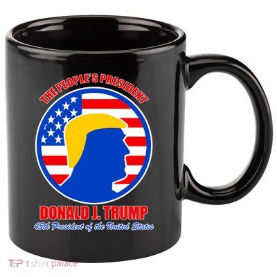 The People's President Donald Trump USA Logo 11oz C Handle Ceramic Mug