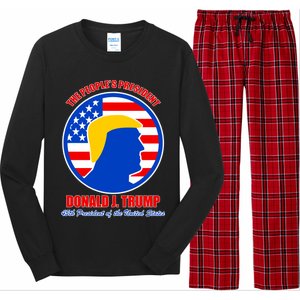 The People's President Donald Trump USA Logo Long Sleeve Pajama Set