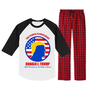 The People's President Donald Trump USA Logo Raglan Sleeve Pajama Set