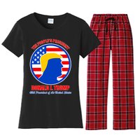 The People's President Donald Trump USA Logo Women's Flannel Pajama Set