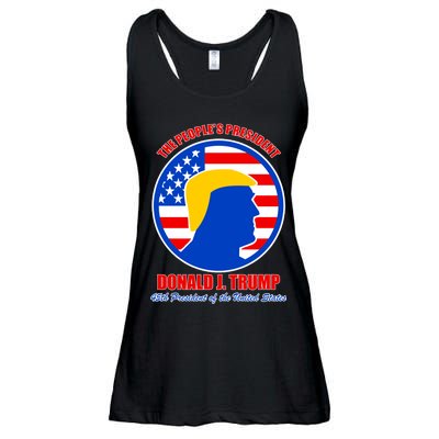 The People's President Donald Trump USA Logo Ladies Essential Flowy Tank