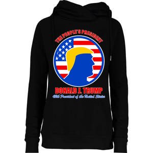 The People's President Donald Trump USA Logo Womens Funnel Neck Pullover Hood