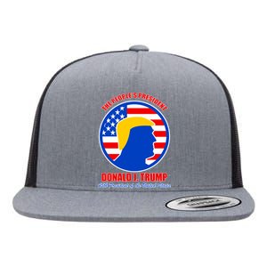 The People's President Donald Trump USA Logo Flat Bill Trucker Hat