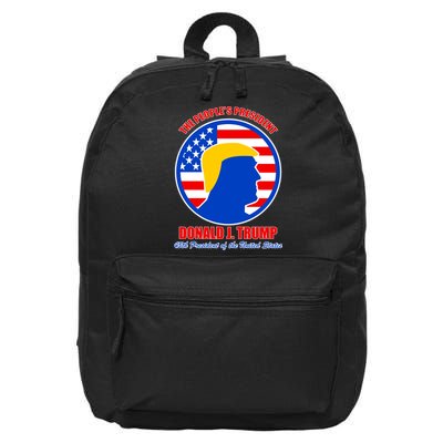 The People's President Donald Trump USA Logo 16 in Basic Backpack