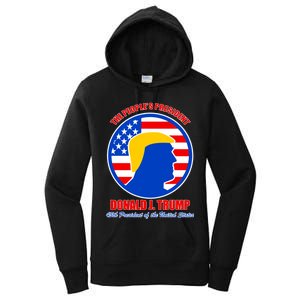 The People's President Donald Trump USA Logo Women's Pullover Hoodie