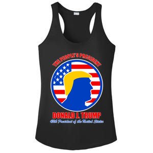 The People's President Donald Trump USA Logo Ladies PosiCharge Competitor Racerback Tank