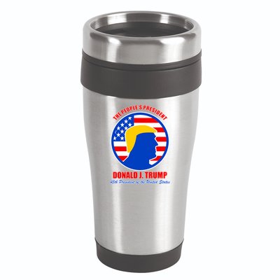 The People's President Donald Trump USA Logo 16oz Travel Tumbler
